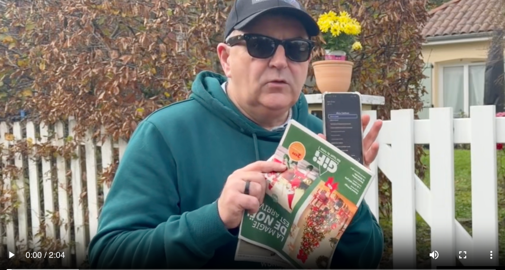 Vidéo de Christophe utilisant l'application mobile Lumyeye